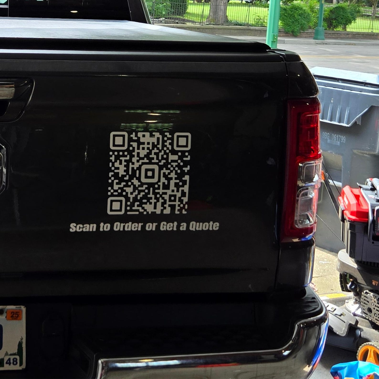 Custom QR Code Vinyl Car Truck Decal Sticker - Etsy
