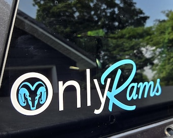 OnlyRams Vinyl Car Truck Decal Sticker