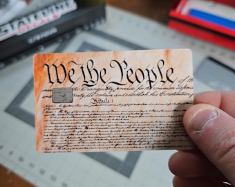 We the People Credit Card Laminated Sticker