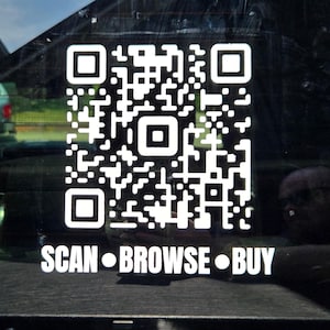 Custom QR Code Vinyl Car Truck Decal Sticker