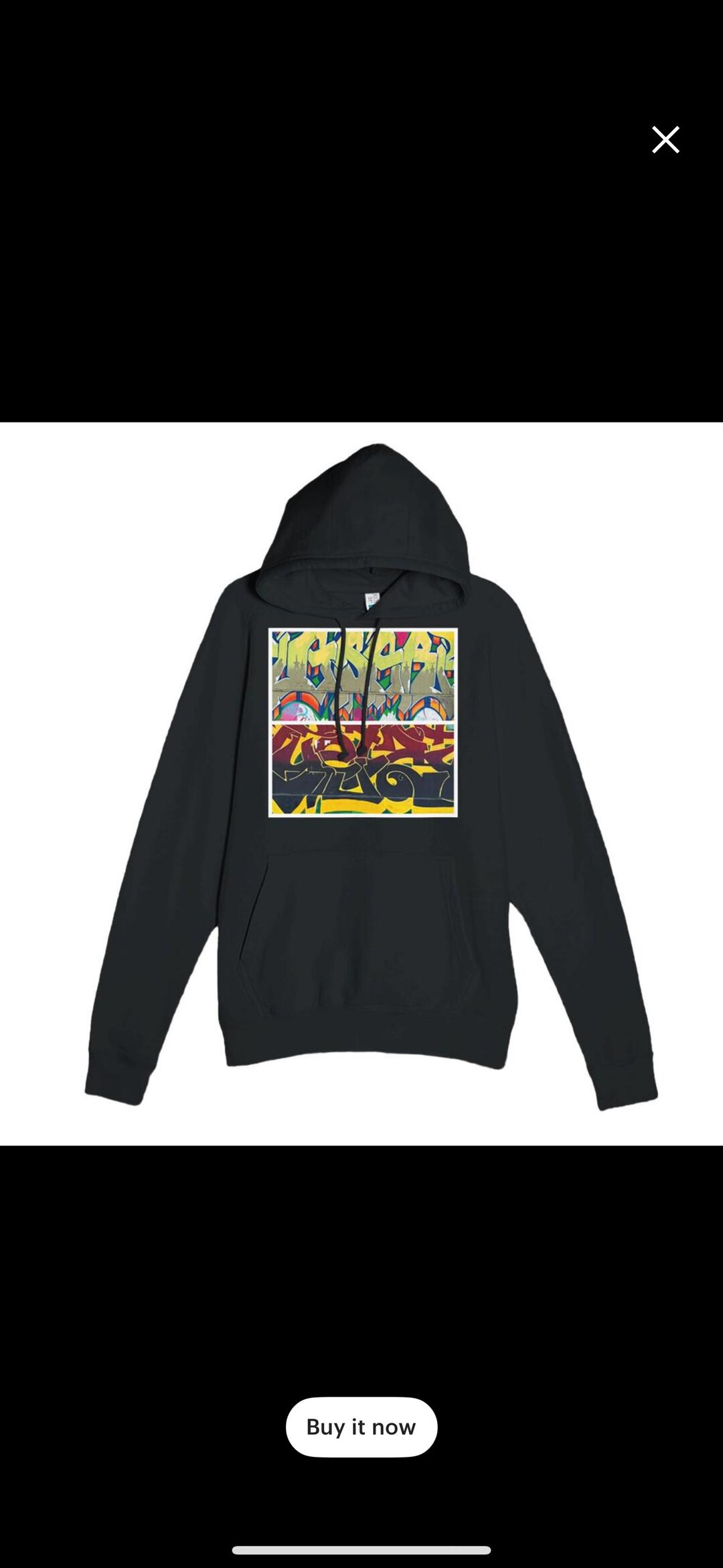 Urban Graffiti Print Hoodie Dress