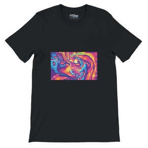 Camiseta abstracta con mapa de calor