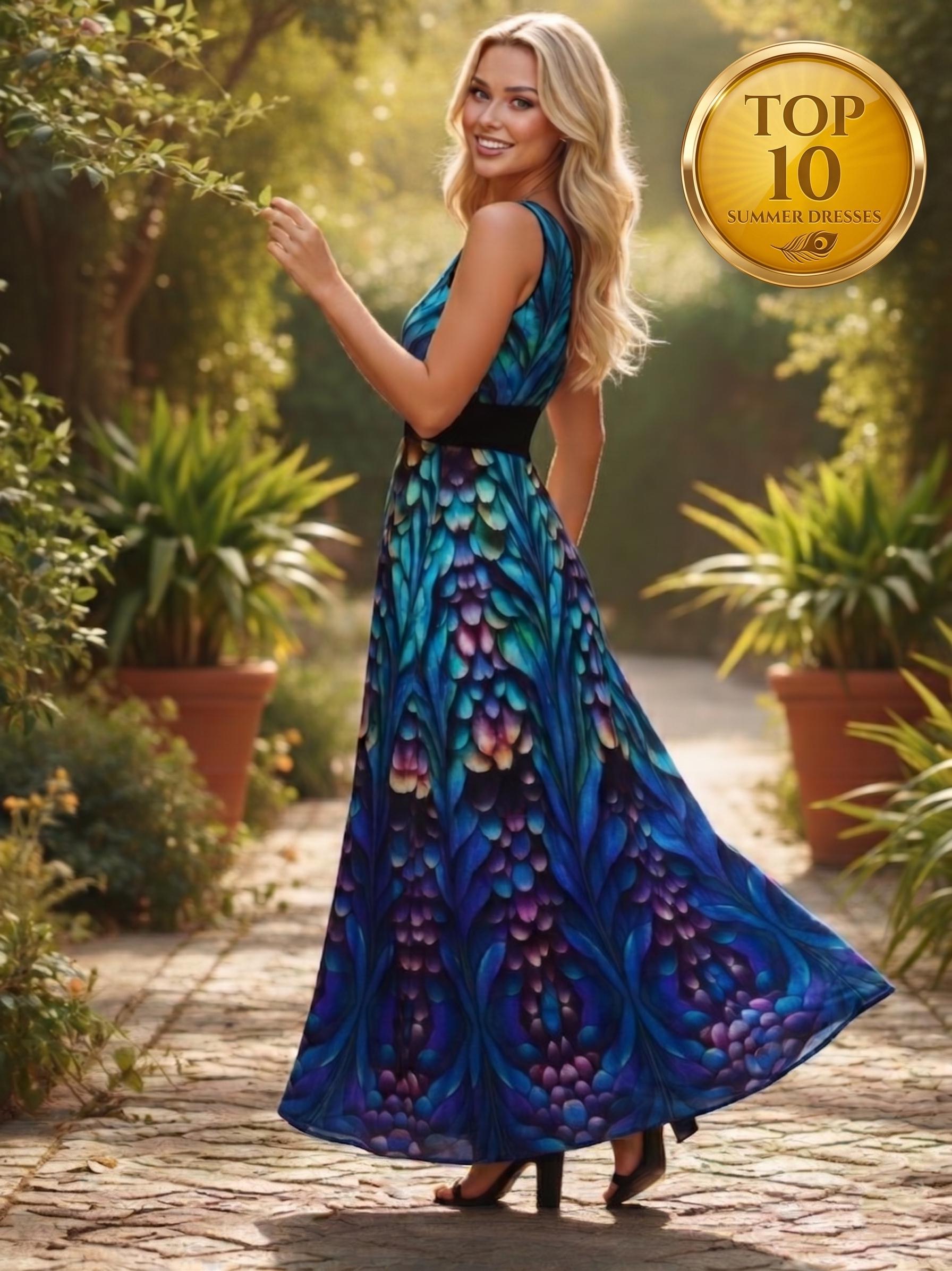 ocean themed formal dress Ocean Blue / 2 USA main image 1
