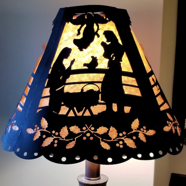 Nativity Lamp Shade Cover - Large