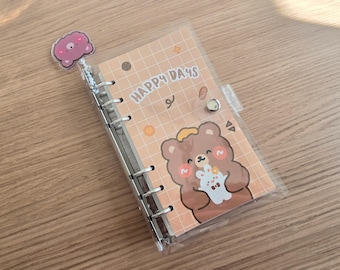 Beary Happy Binder Notebook Diary (A6 Size)