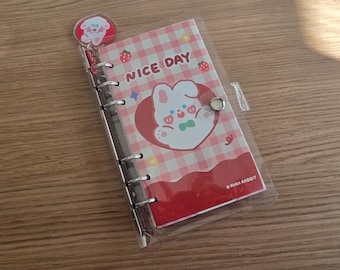 BunBun Nice Day Binder Notebook Diary (A6 Size)