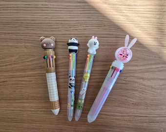 Multicolor Animal Pens (Bunny, Bear, Panda)