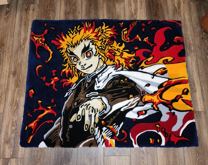 Demon Slayer Rengoku Rug This item is unavailable - Etsy