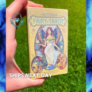 Cartas de Tarô das Fadas Vitorianas | Baralho com Tema de Fadas Encantadas | Tarô Mágico de 78 Cartas Inspirado na Tradição Vitoriana + Guia