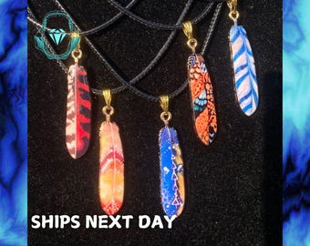 Roestvrijstalen ketting met verenhanger | Spirituele boho-sieraden