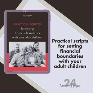 Practical scripts for setting financial boundaries with adult children - A printable collection with guides and helpful tips