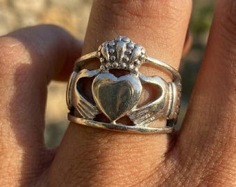 Claddagh Ring – 316L Stainless Steel Irish Celtic Ring | Love Loyalty Friendship Jewelry