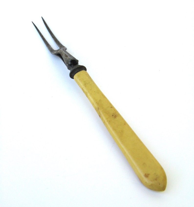Antique Serving Fork Vintage Utensil Steel and Etsy