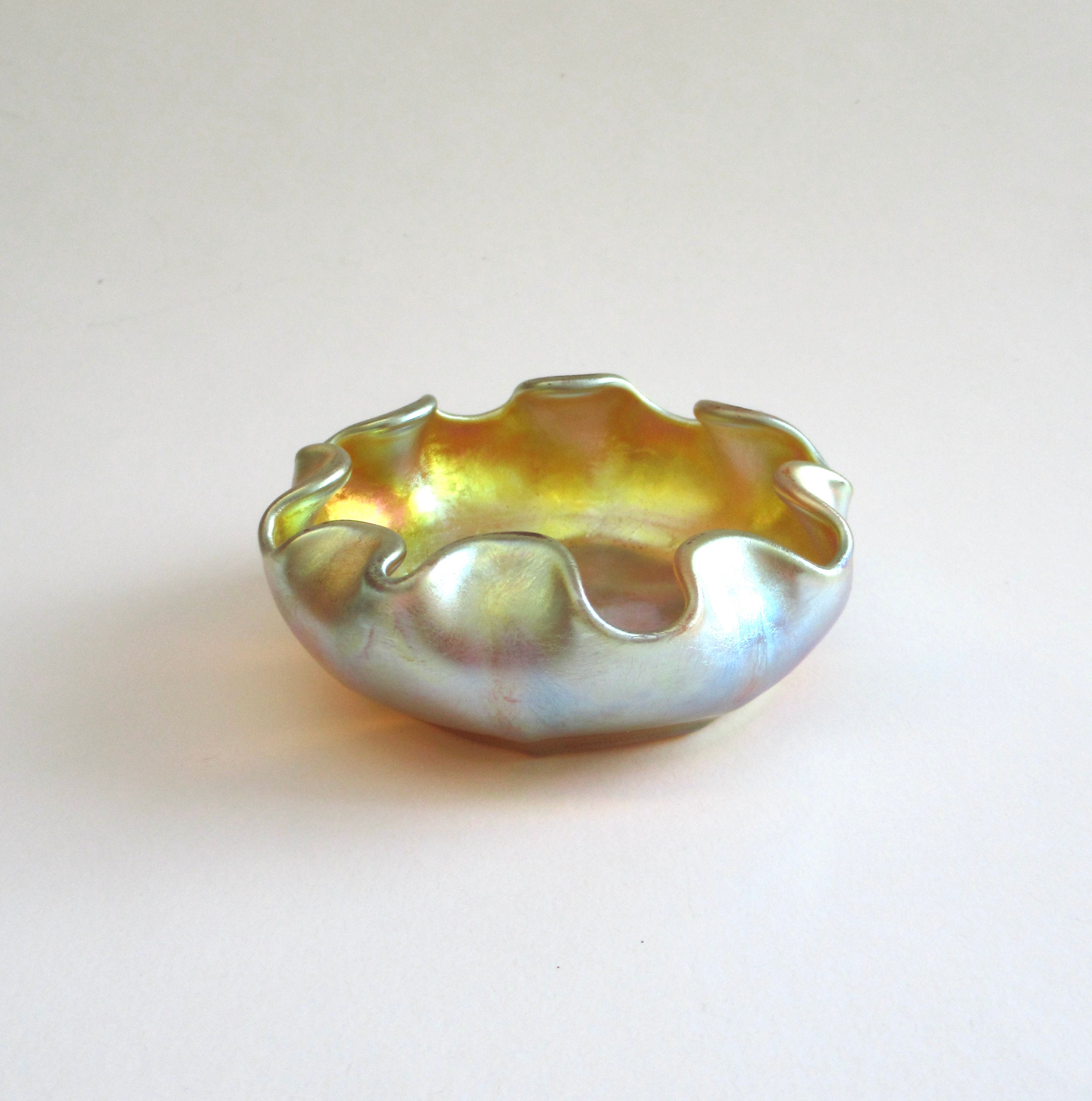 LCT Louis Comfort Tiffany Favrile Glass  Master Salt