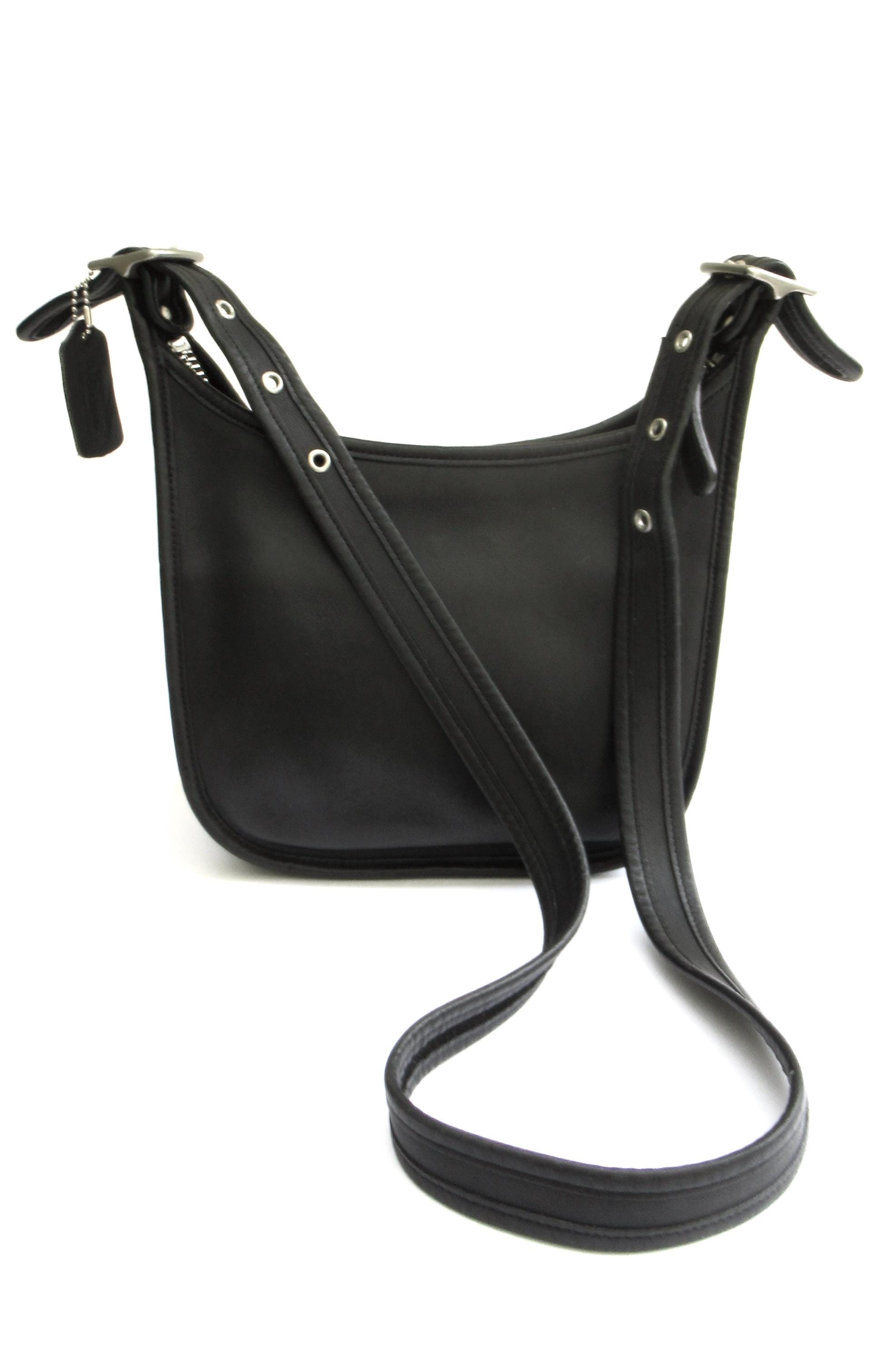 Vintage Coach Janice Legacy Bag ... Black Leather Crossbody Bag 