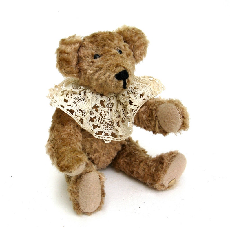 vintage mohair teddy .. vintage artisan hand made teddy bear