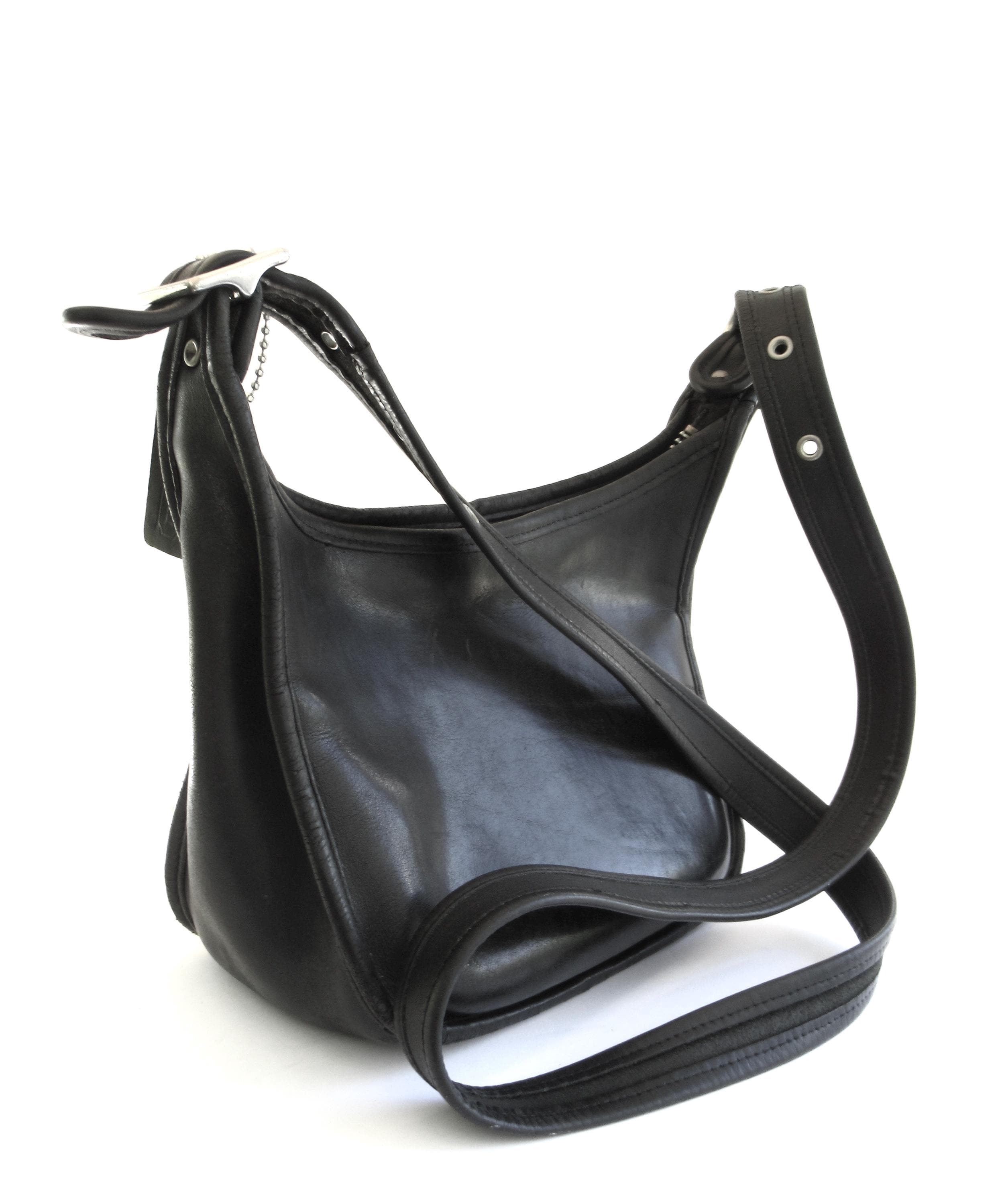 Vintage Coach Janice Legacy Bag  Black Leather Crossbody Bag