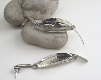 vintage  modernist earrings   ...     sterling silver  ...  elegant kinetic earrings  ... 925 Mexico