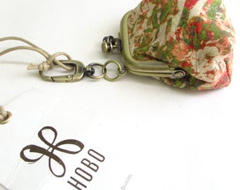 Vintage Coach Keychain  Coach Signature Print  Fob
