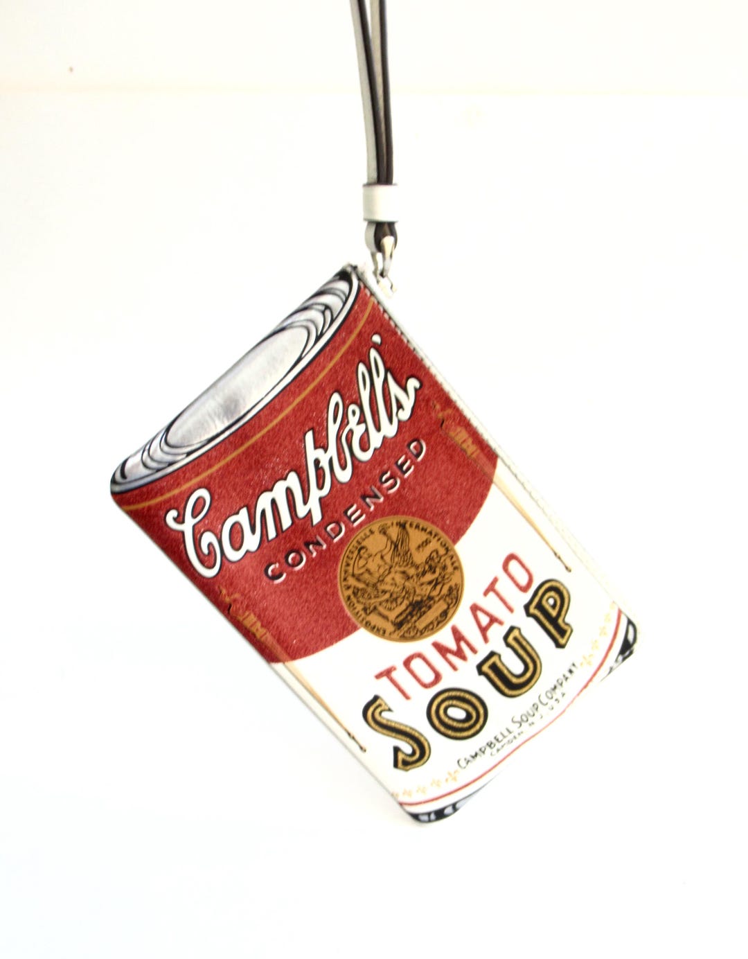 RARE Coach Campbells Tomato Soup Can Wristlet  Corner Zip