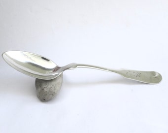 early sterling silver spoon   ...   charming antique early american spoon   ...  colonial Americana