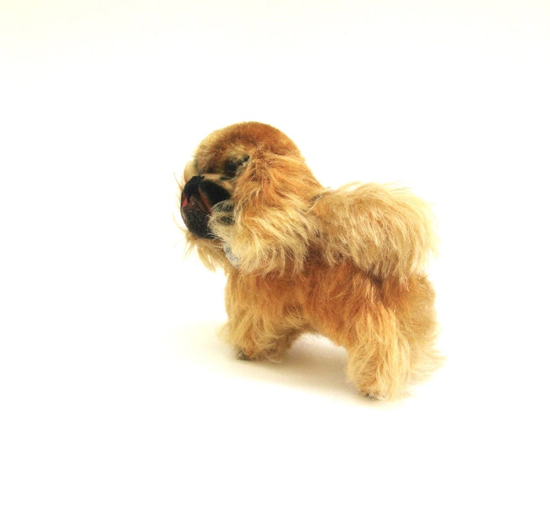 peky original vintage steiff mohair pekinese ... vintage german dog ... made in germany image 4