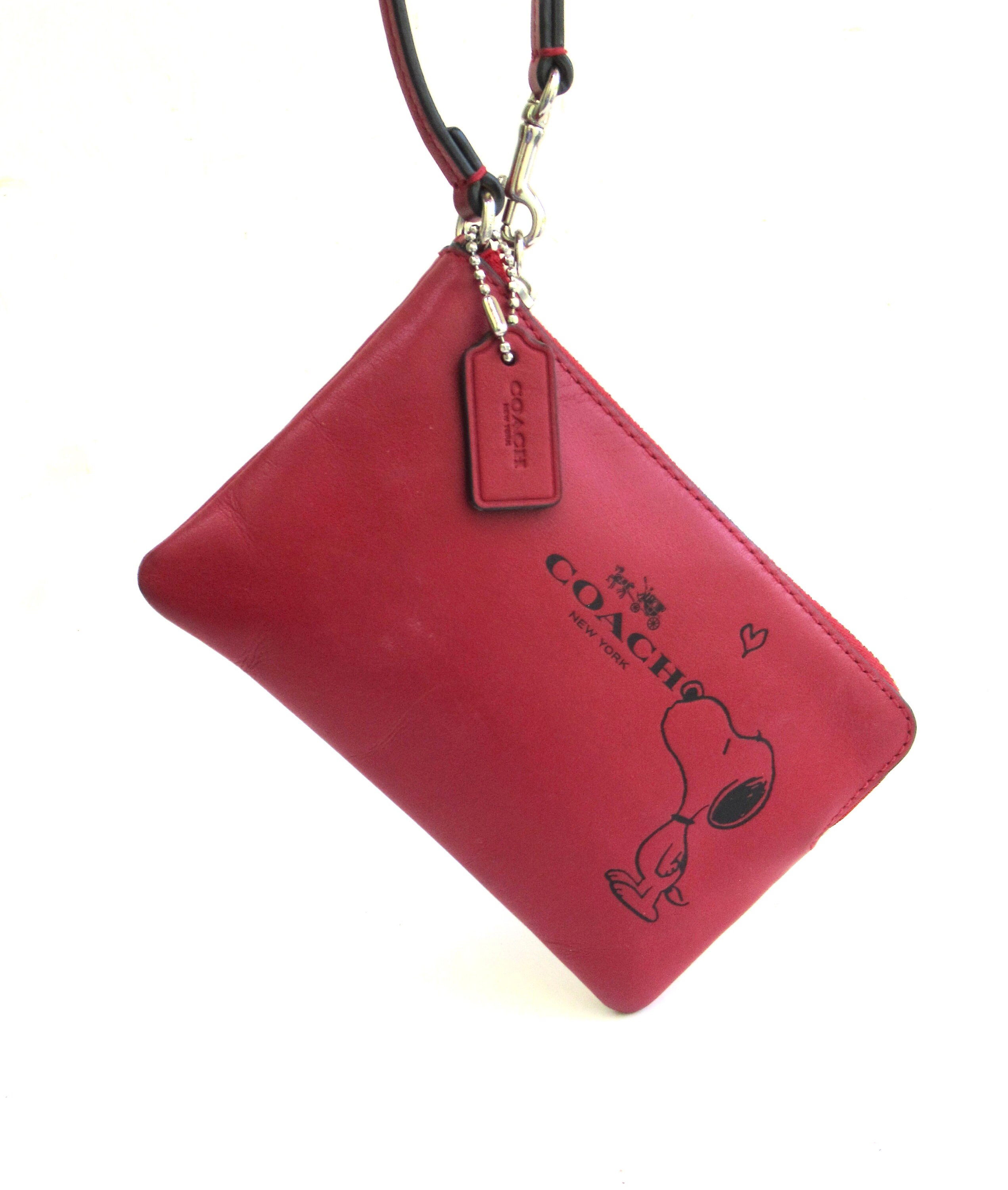 Coach peanuts wristlet hotsell