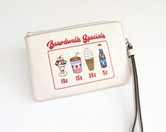 RARE Coach Boardwalk Specials ...  corner zip wristlet wallet card case  ...  Americana ... Jersey shore