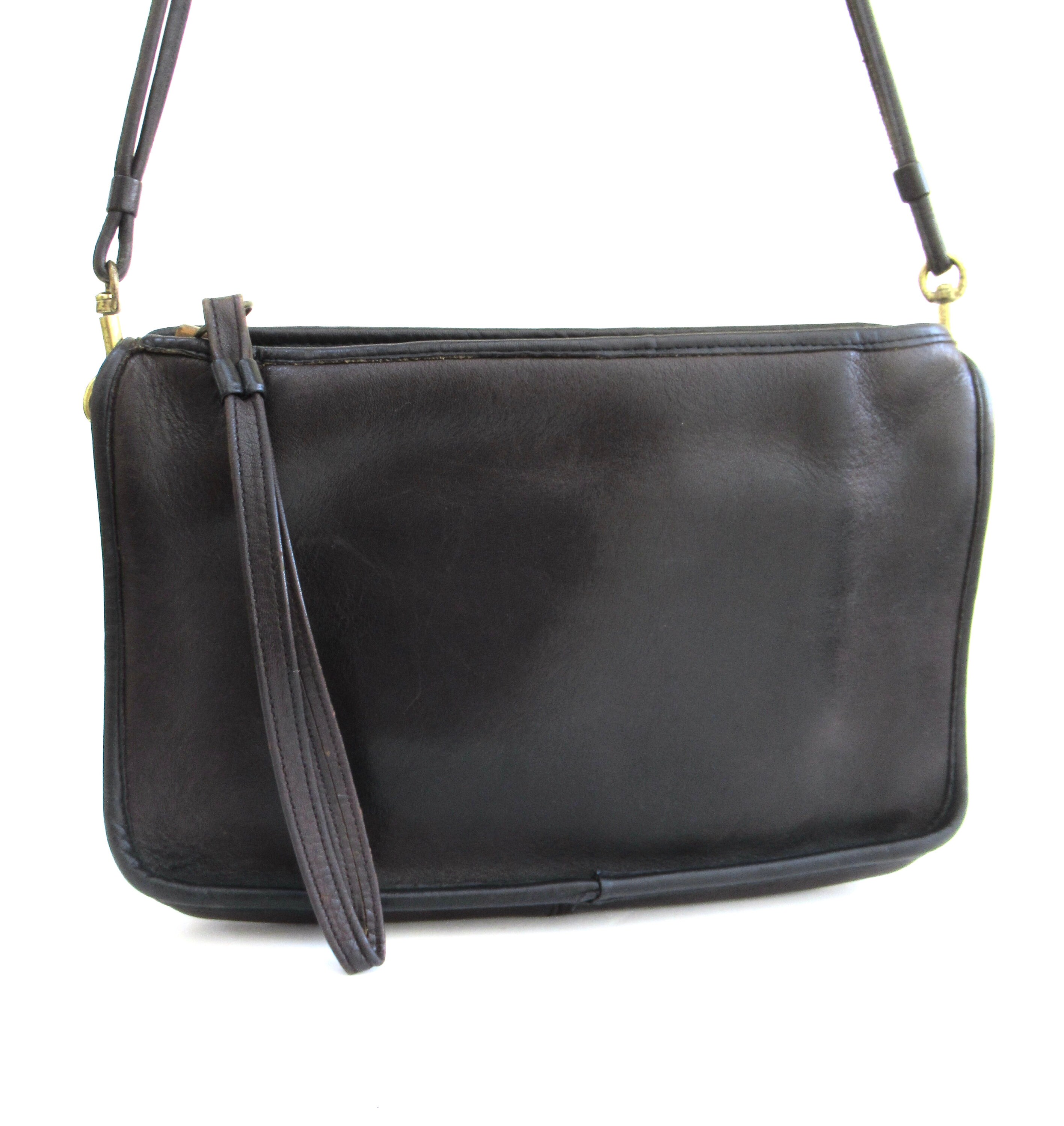 Vintage Coach Slim Compact Cashin Basic Bag . Original NYC Factory 