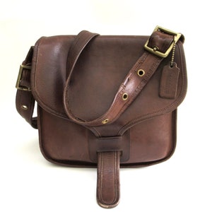 Coach Vintage Large Courier Leather Shoulder Bag