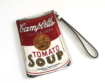 RARE Coach Campbells Tomato Soup Can  corner zip wristlet   ...   Andy Warhol  ...  Americana