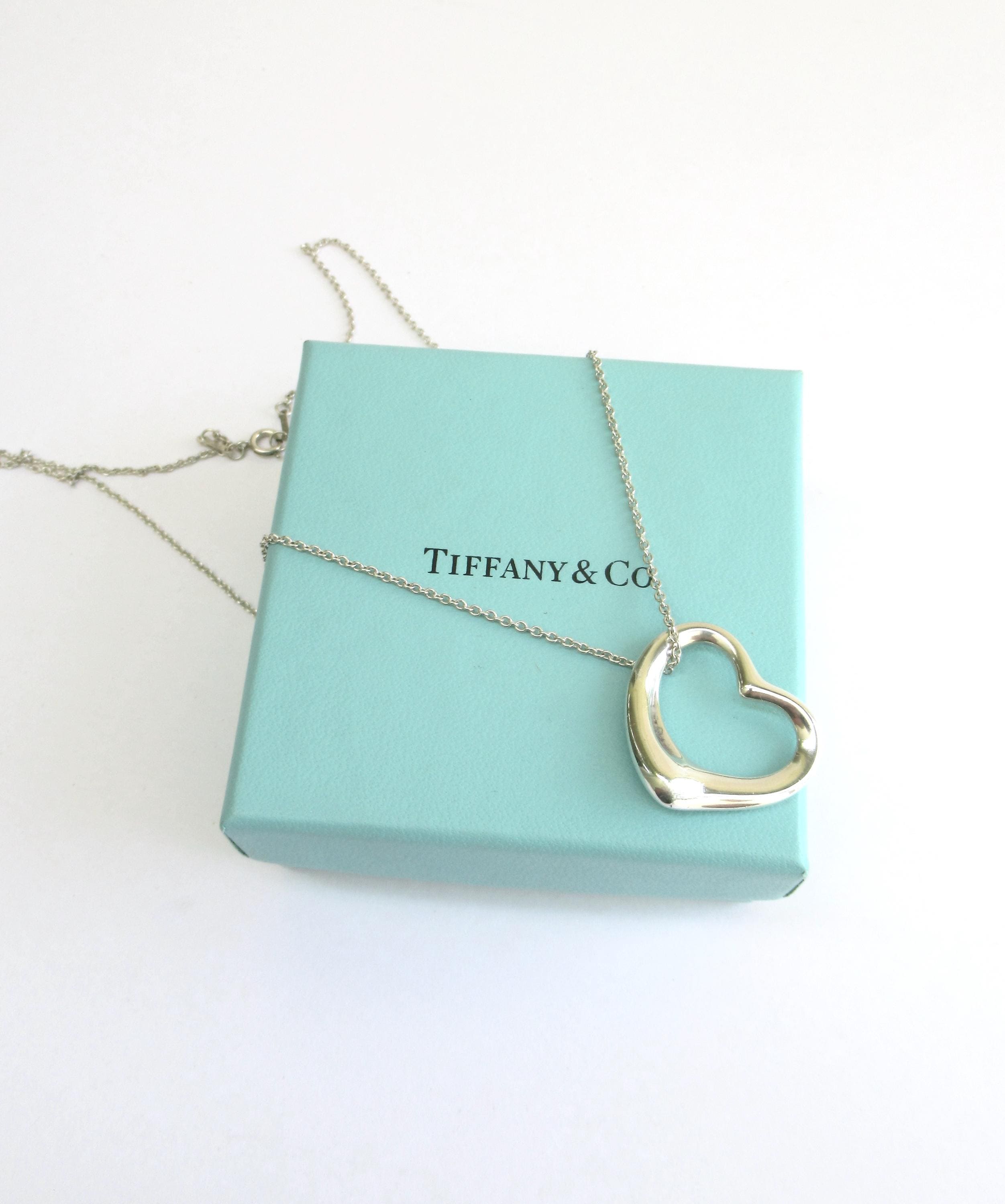 Tiffanys and Co Open Heart Necklace - Etsy