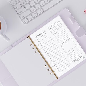 My Inspired Day | Printable Daily Planner | Gratitude &amp; Productivity ...