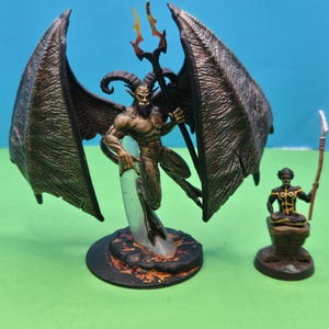 Horned Devil, Pro Painted, 28-32mm