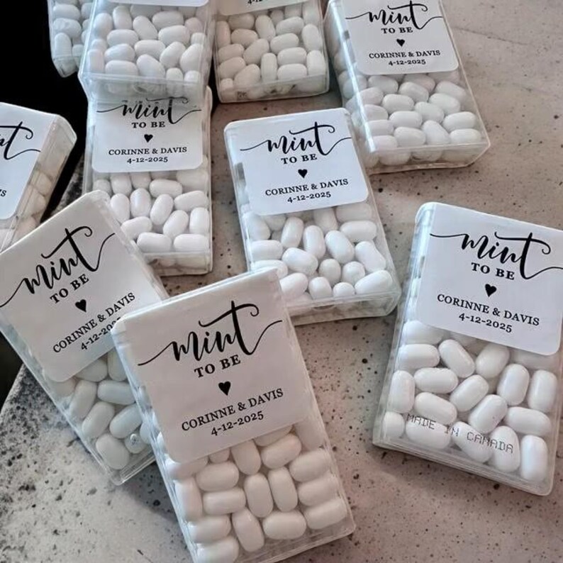 Personalized Mint to Be Wedding Favor Labels: Custom Candy Stickers - Etsy