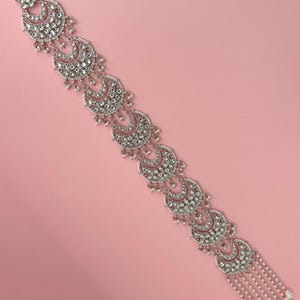 Gorgeous kundan braid/kundan Choti/Indian bridal choti/Polki Hair Accessories/Indian wedding/polki braids/kundan jewelry/silver & dull gold