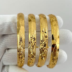 Gold plated bangles/ gold plated Karey/ Indian/Pakistani weddings/ raj wadi bangles/ openable bangles/bracelet/ Ethnic Fashion Alloy Bangles