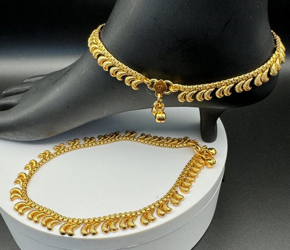 Gold Anklet Panchaloha Anklets Online Fashion Anklets Designs Cheap