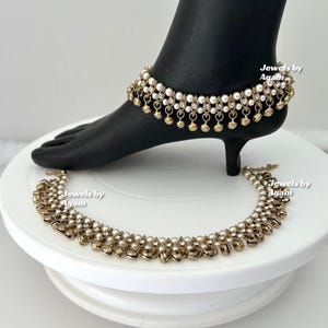 Bells/Ghungroo Anklets/Payal/Punjabi/Indian bridal payals/Bells Anklet/ Payal/Panjeb/anklets Ghungroo anklets/Indian ethnic Jhanjra /3shades