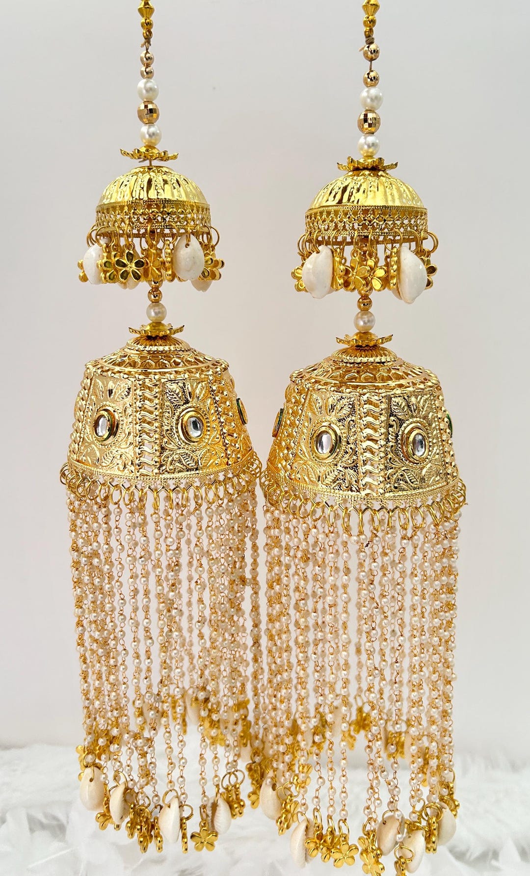 Punjabi/sikh Religious Wedding Kaleera: Golden Traditional Bridal ...