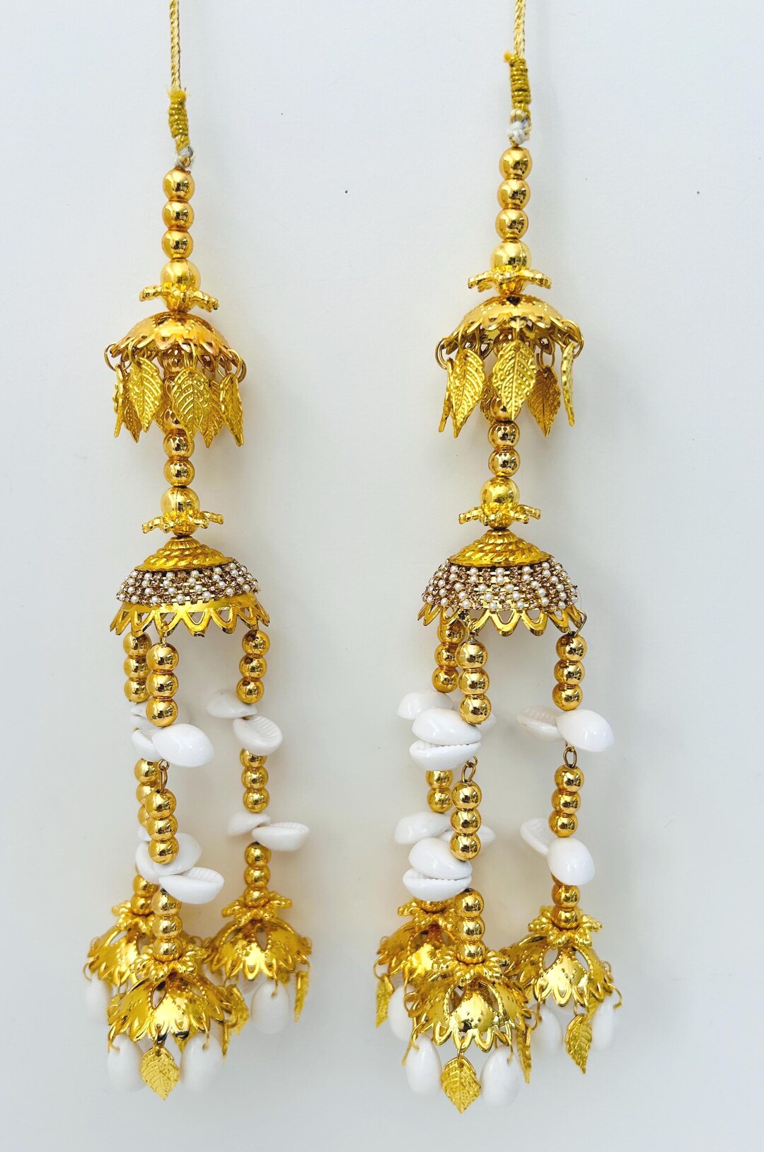 Punjabi/sikh Religious Wedding Kaleera: Golden Traditional Bridal ...