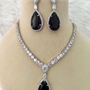 American diamonds Necklace set/CZ necklace/Cubic zirconia necklace /American diamond set/diamond necklace /rhinestone necklace set/sapphire