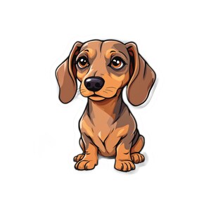 Dachshund Sticker | Underestimate Me Again | Funny Sassy Dog Kiss-Cut Sticker | Laptop Journal Decal | Dachshund Lover Gift