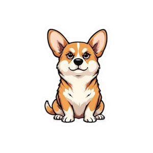 Corgi Sticker | No Legs No Problem | Funny Sassy Dog Kiss-Cut Sticker | Laptop Journal Decal | Corgi Lover Gift