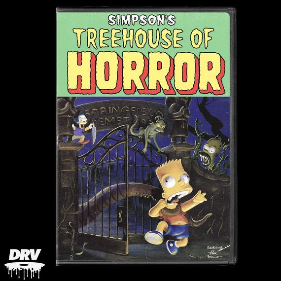 The Simpsons Treehouse of Horror Vol. One Custom BDR Blu Ray DVDR