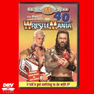 Pro Wrestling Pay Per Views PPV PLE Custom Blu Ray BDR