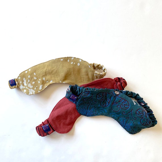 Sustainable Eye Mask / eco friendly Gifts / plastic free / Upcycled / conscious gifts under 20 / Sleep Well - Made from Waste Fabric