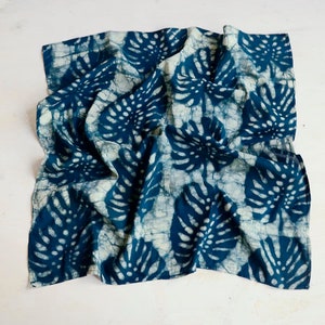 Leaf Print Bandana / unisex / silk face cover head wrap / wavy / hair wrap / gift under 30 Bohemian scarves bandana - patta