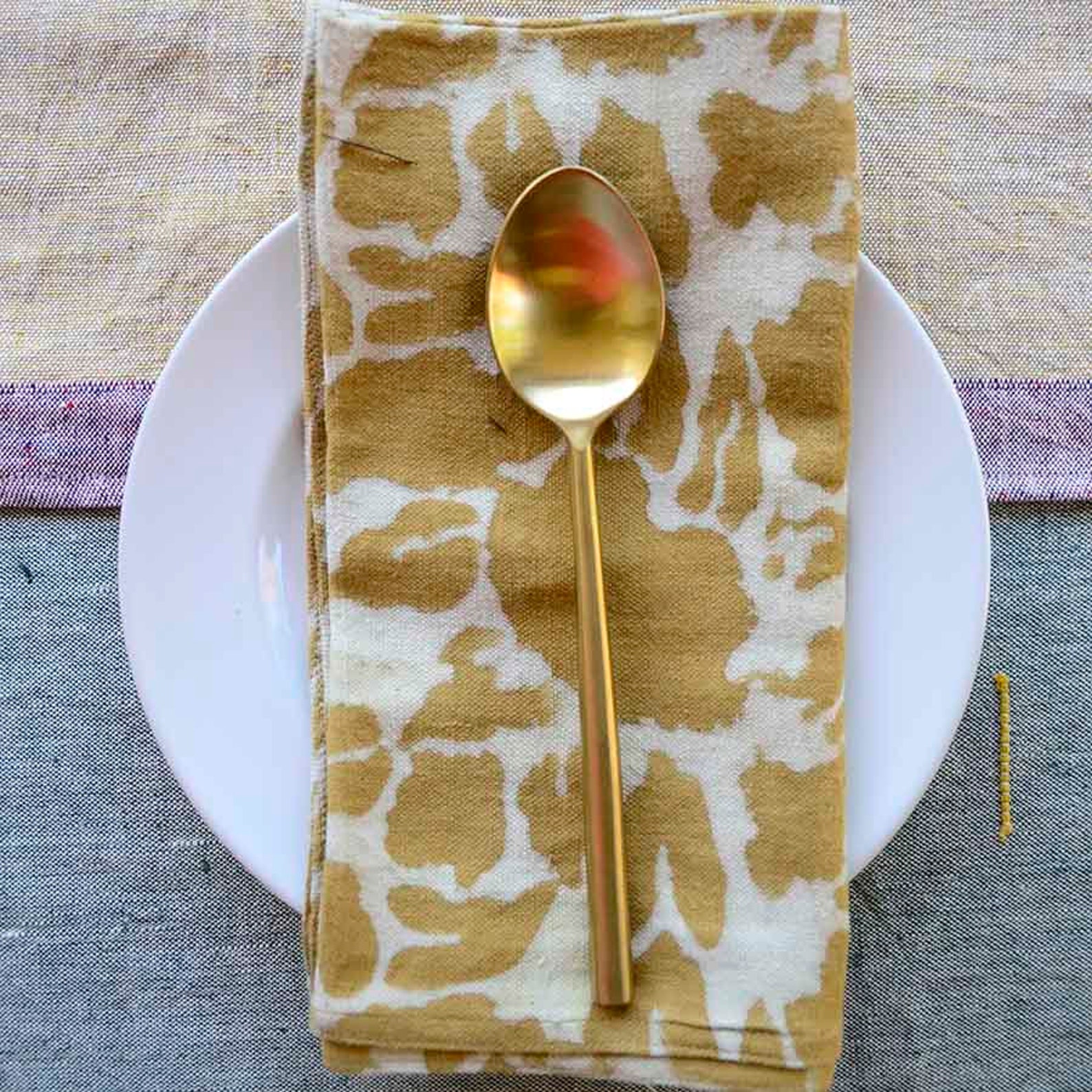 Mustard Yellow Gold Cotton Napkins Cloth Dining Napkins Etsy