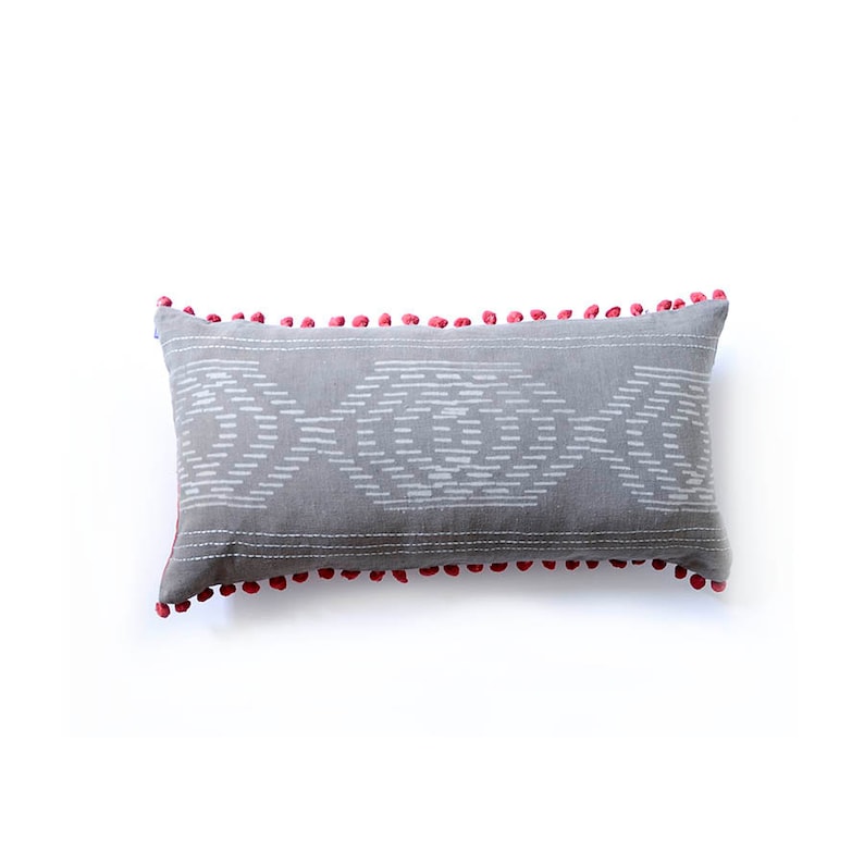 Long Pillow Throw Pillows Decorative Pillow Grey Pillow Etsy